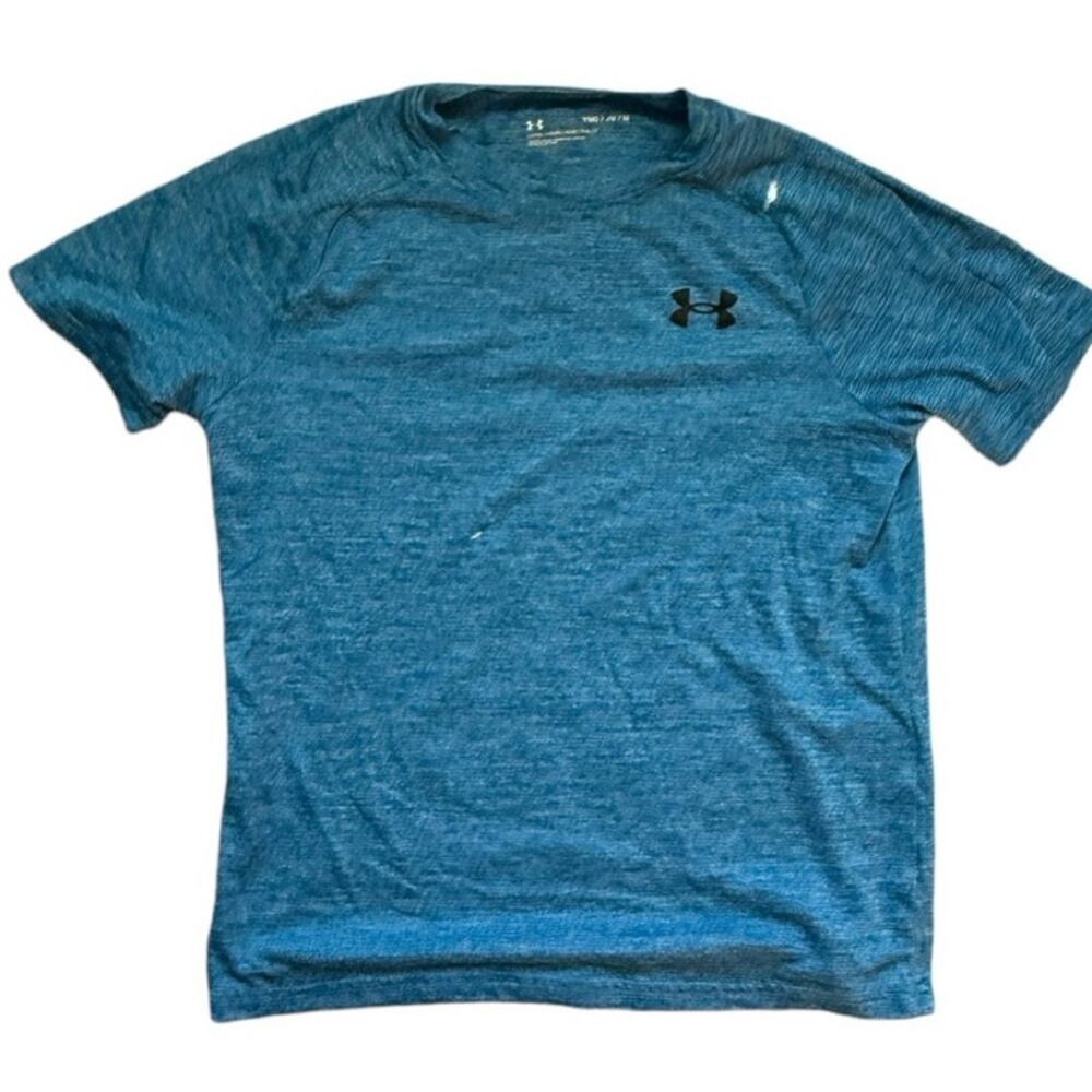 Under Armour Blue Short-Sleeve Tee - Youth Medium (YMD)